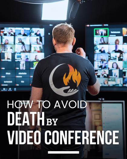 How to Avoid Death by Video Meeting keynote poster