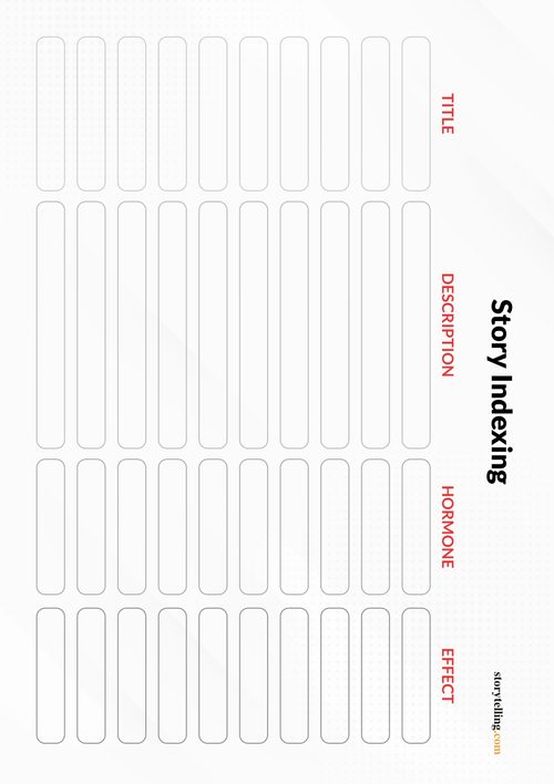 Story Index template PDF